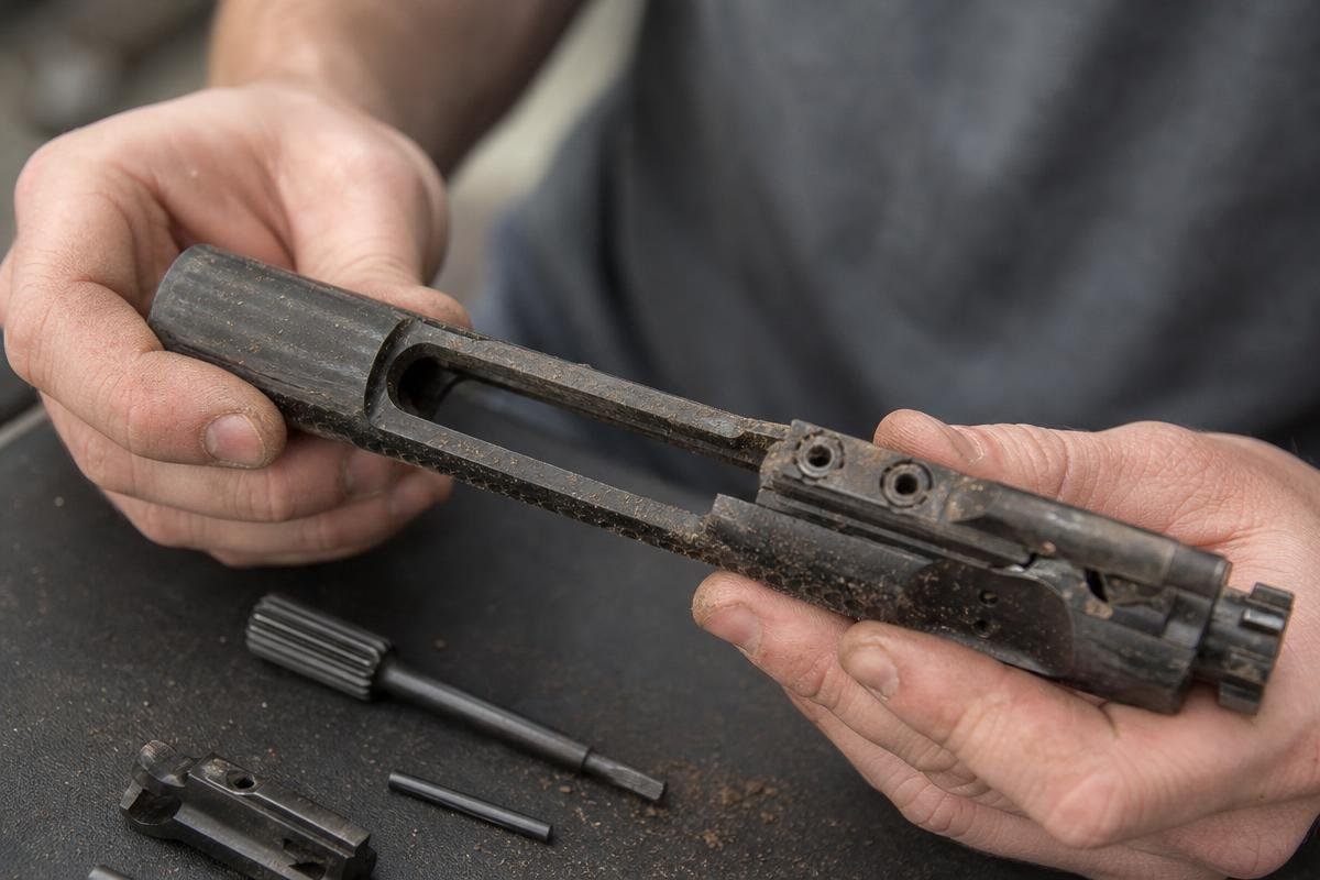 AR-15 maintenance after dust and moisture exposure