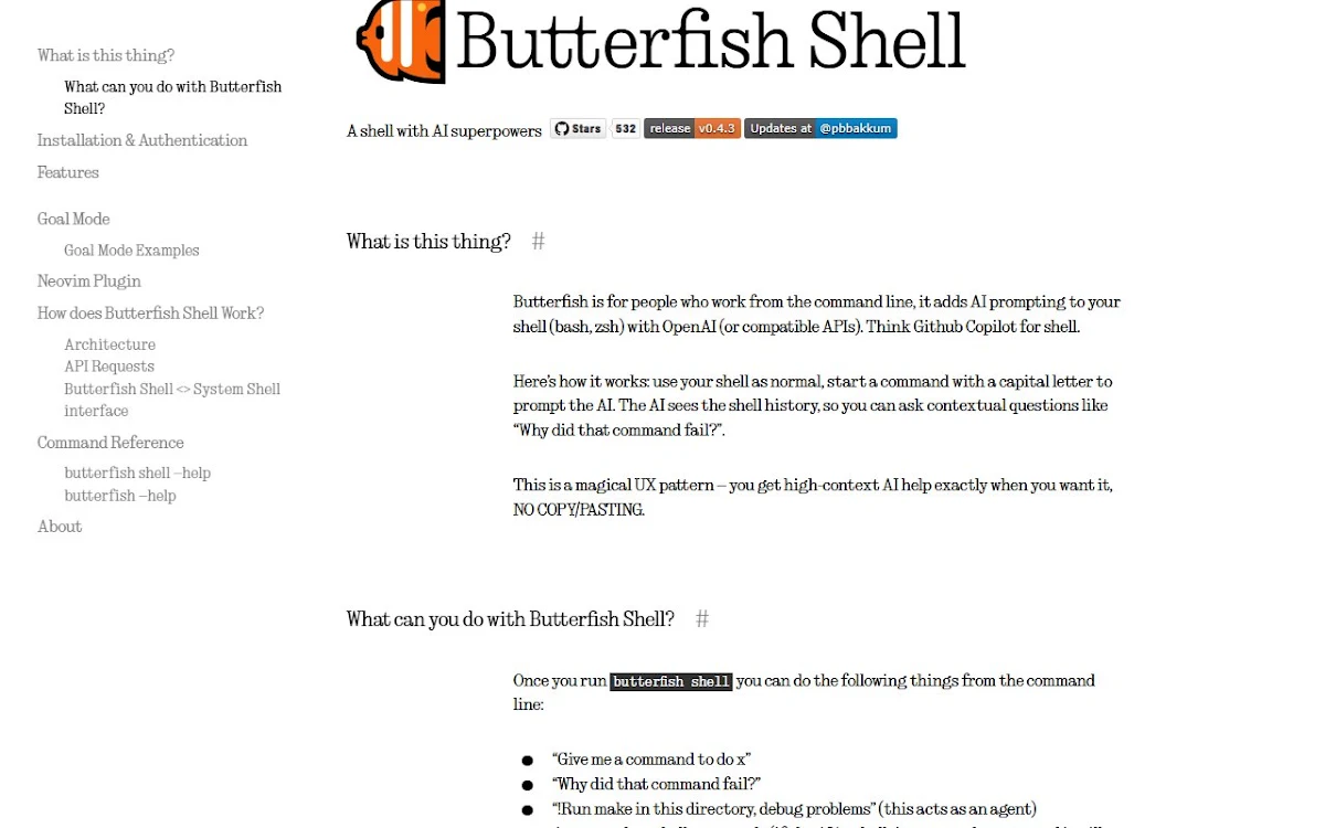 Captura de Butterfish Shell