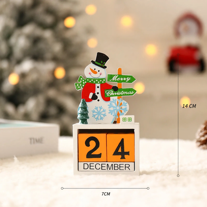 Dekorative Weihnachts-Adventskalender aus Holz