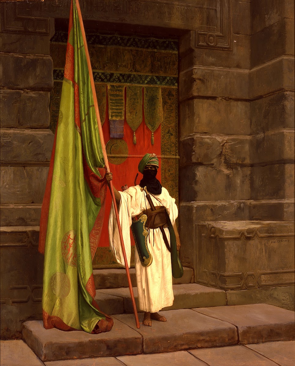 The Standing Bearer Unfolding The Holy Flag 1876