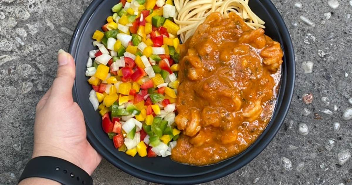 Mì Ý tôm sốt cà - Linguini [Eat clean - Lose weight]