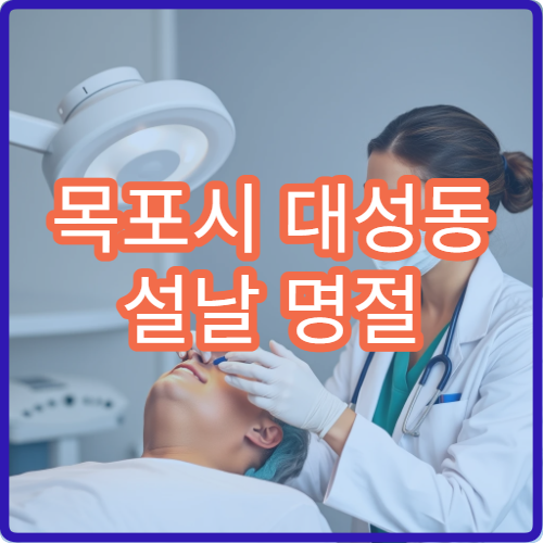목포시 대성동 설날 명절 연휴 정형외과 허리 어깨 관절 통증 병원