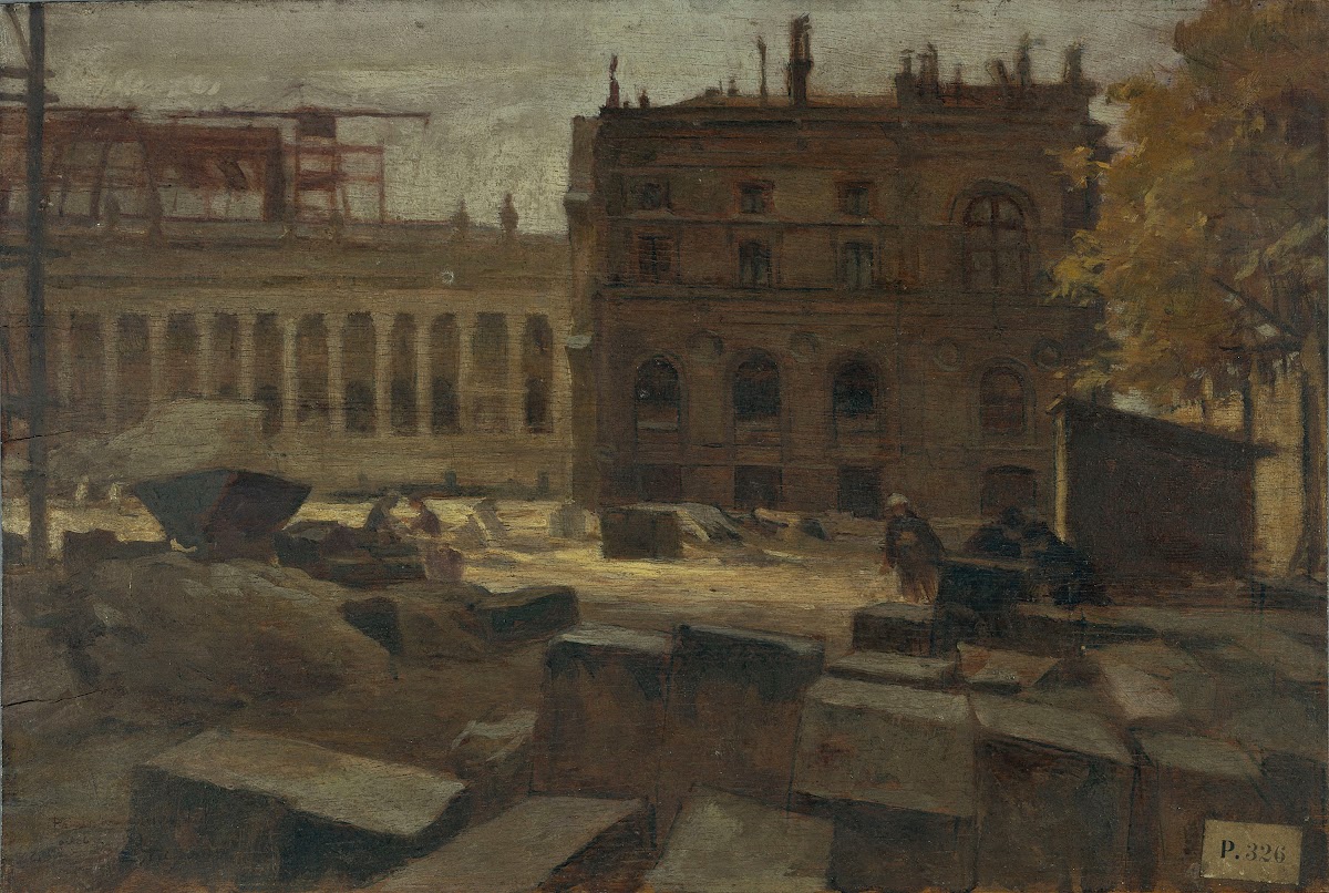 La démolition du Palais de lIndustrie aux Champs Élysées 1899