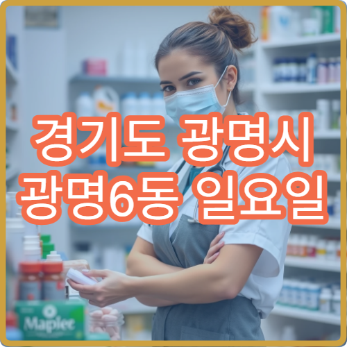 경기도 광명시 광명6동 일요일 영업 약국 당번 약국 찾기