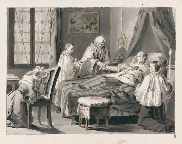 Extreme Unction from The SevenSacraments 1769
