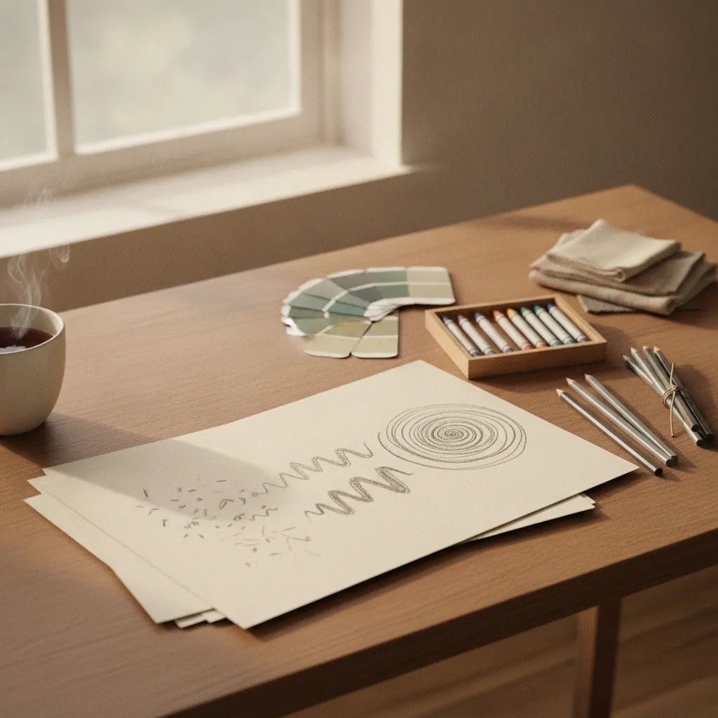 Nonverbal creative materials that support communication and self-expression