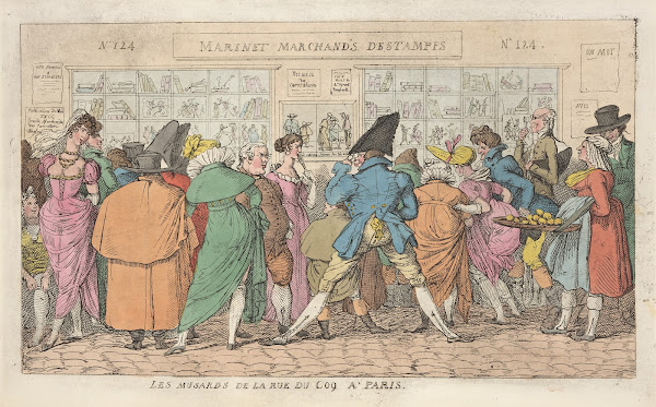 Loiterers at the rue du coq in Paris 1805