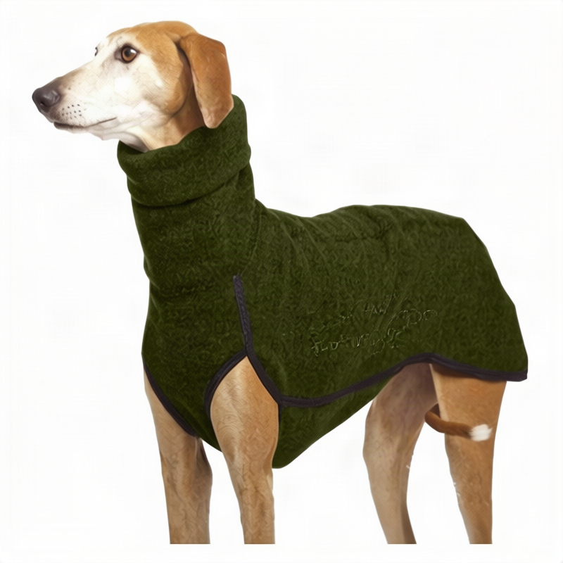 Hundemantel aus Sweatshirt-Stoff mit Taschen