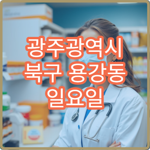 광주광역시 북구 용강동 일요일 당번약국 항생제 조제