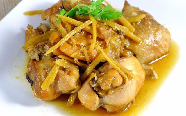 Gà Kho Gừng Sợi