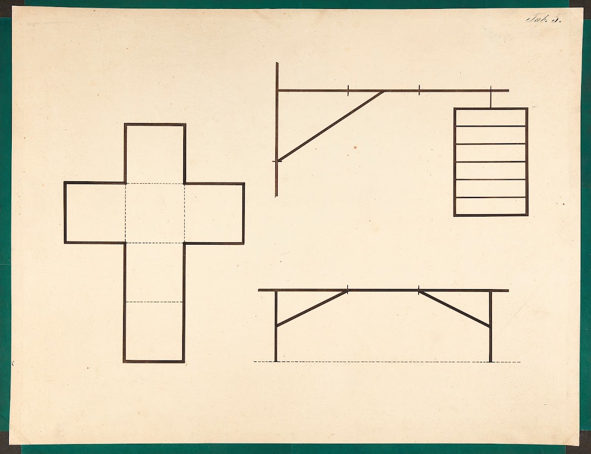 Cross beehive table 1900