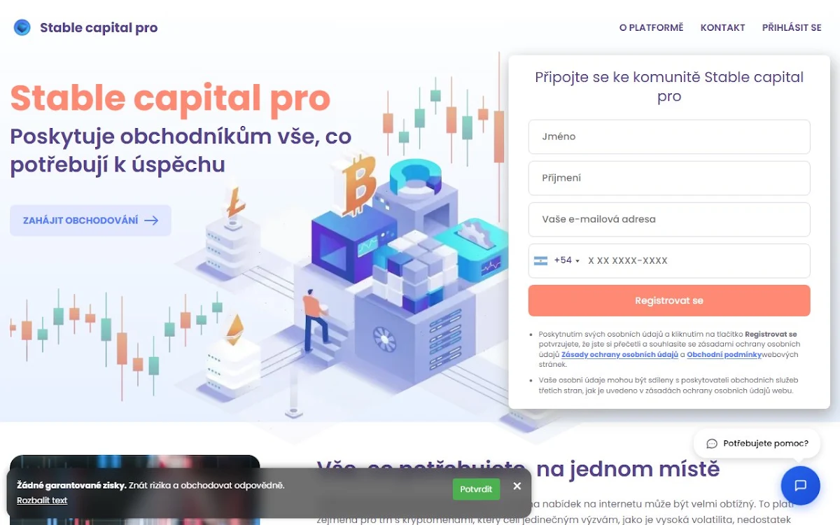 Captura de Stable capital pro