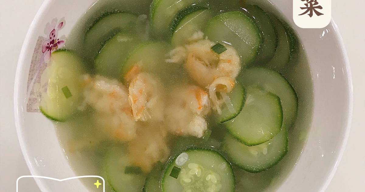 Canh bí ngòi nấu tôm khô