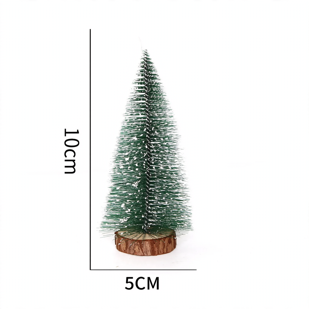 Mini Christmas tree made of pine needles with artificial snow, 40 cm