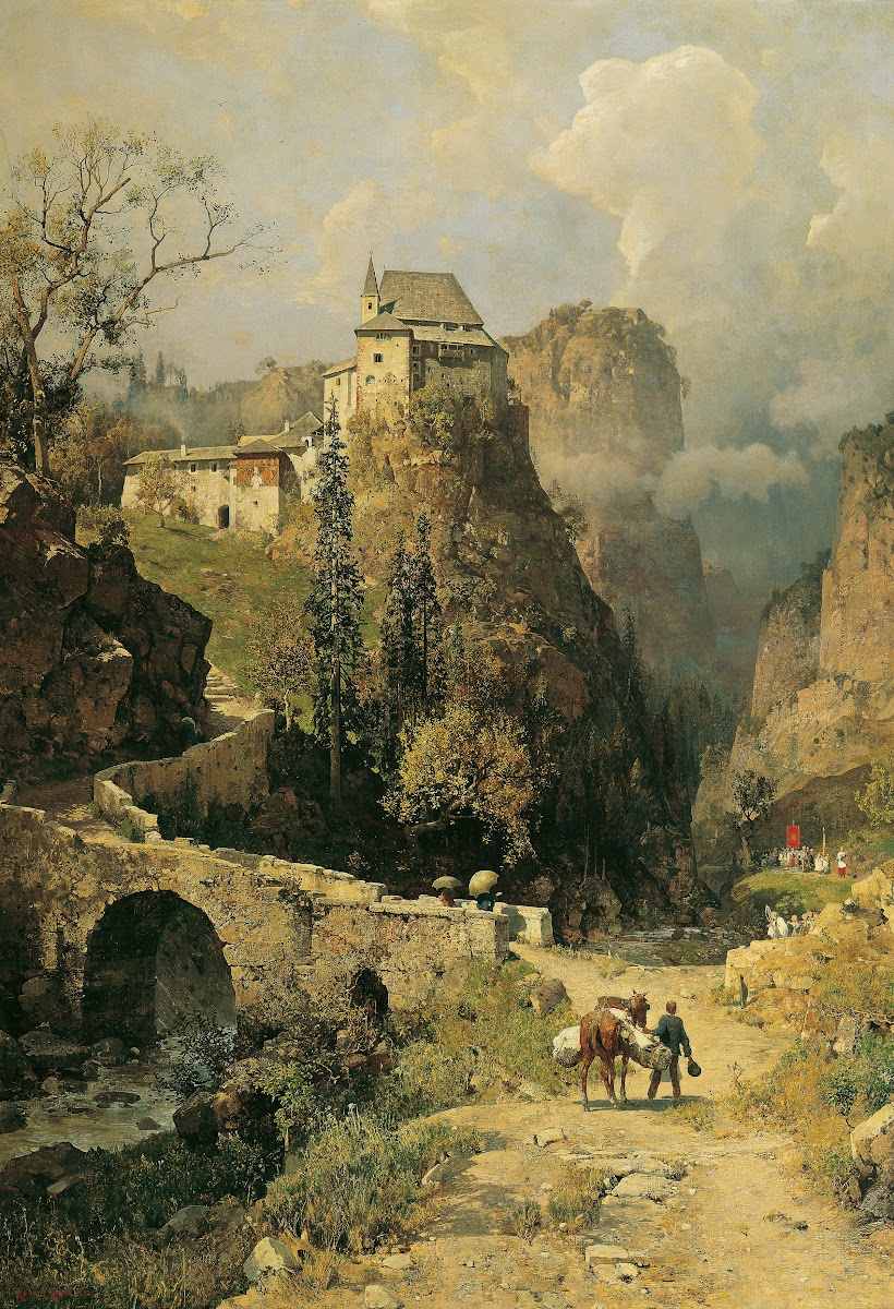 Schlucht und Einsiedelei San Romedio bei Val di Non 1893