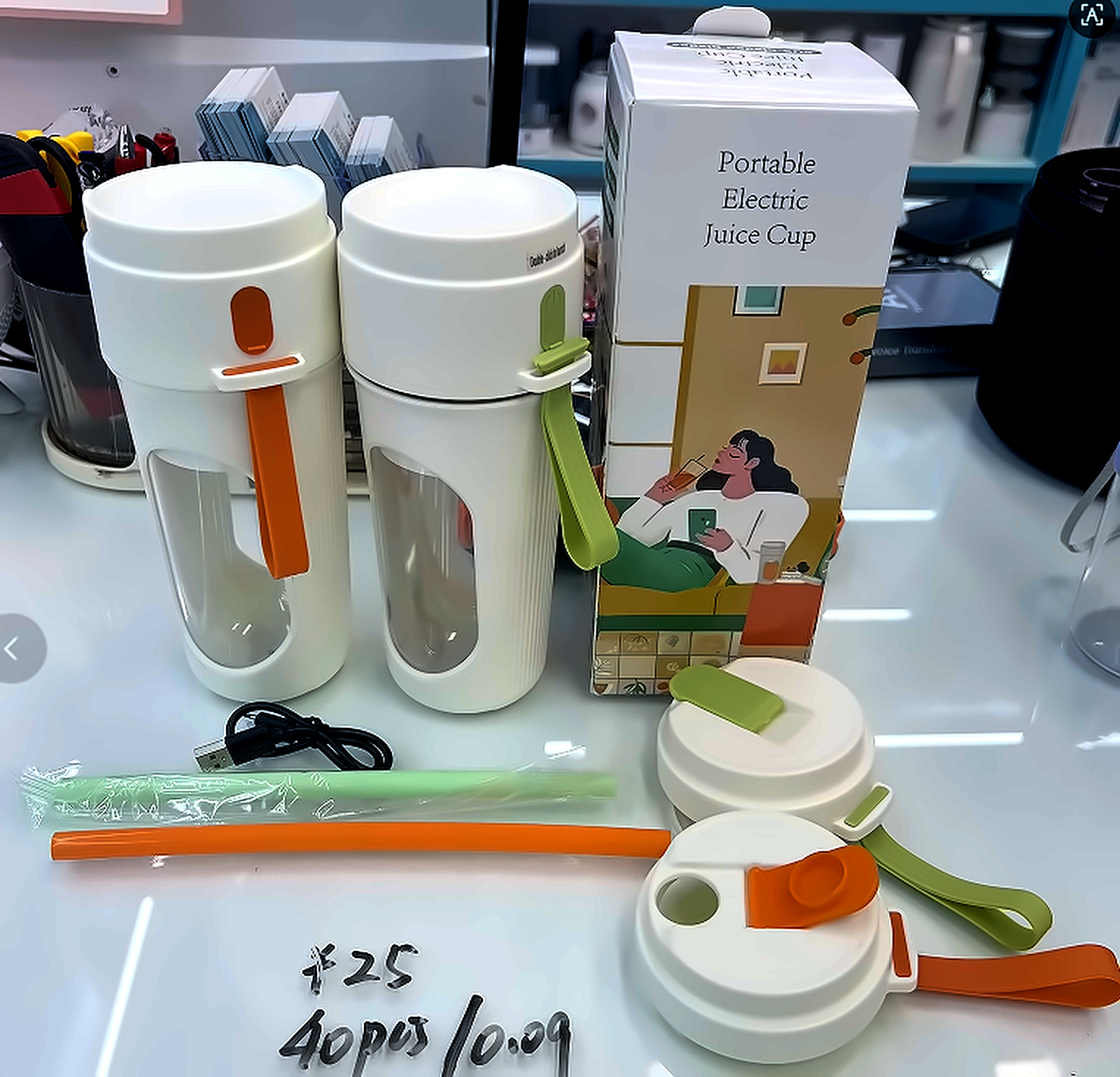 Botellita De Jugo Portátil Usb