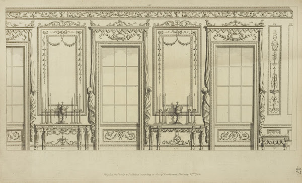 Several designs of windows and moldings 1777   1784
