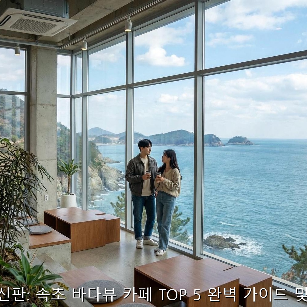 뻥 뚫린 오션뷰에 감탄! 영금정 인근 A카페