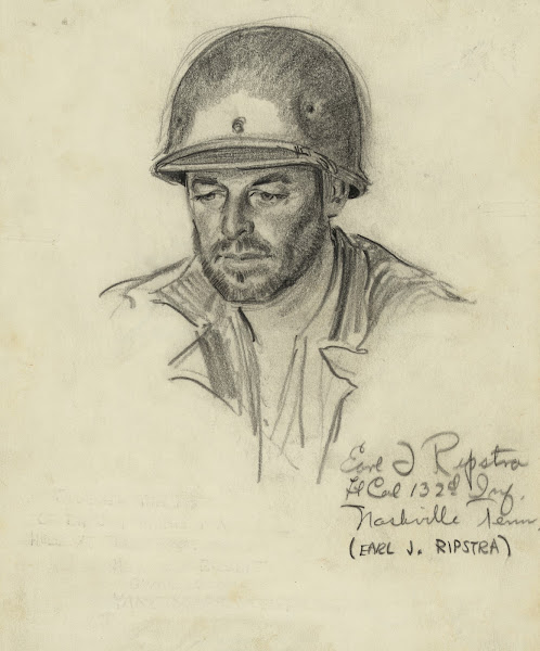Earl J Ripstra Lt Col 132d Inf Nashville Tenn 1942 1943