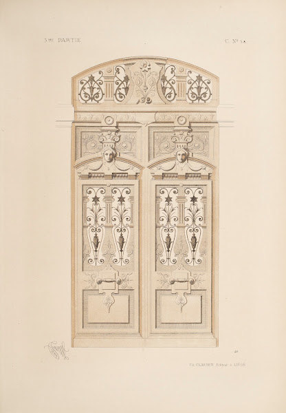 Porte Genre NéO Grec 1866