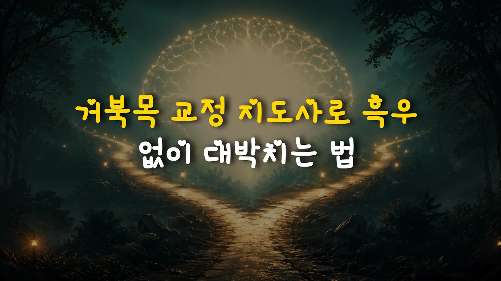 거북목 교정 지도사로 흑우 없이 대박치는 법