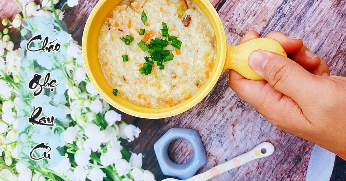 Cháo ghẹ rau củ
