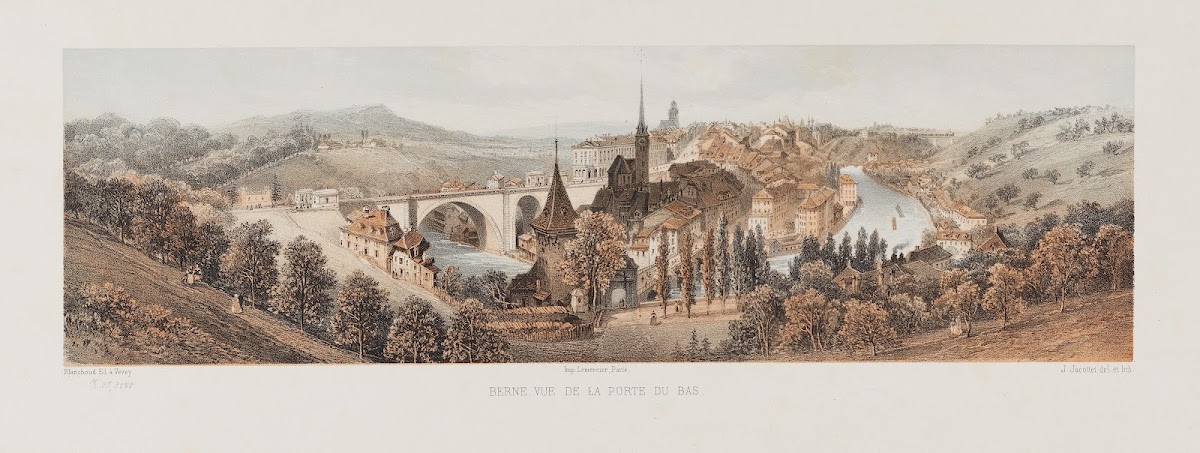 Berne vue de la porte du bas
