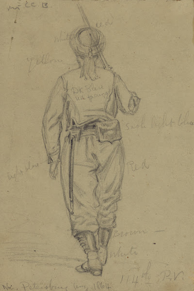 A Zouave sentry 1864