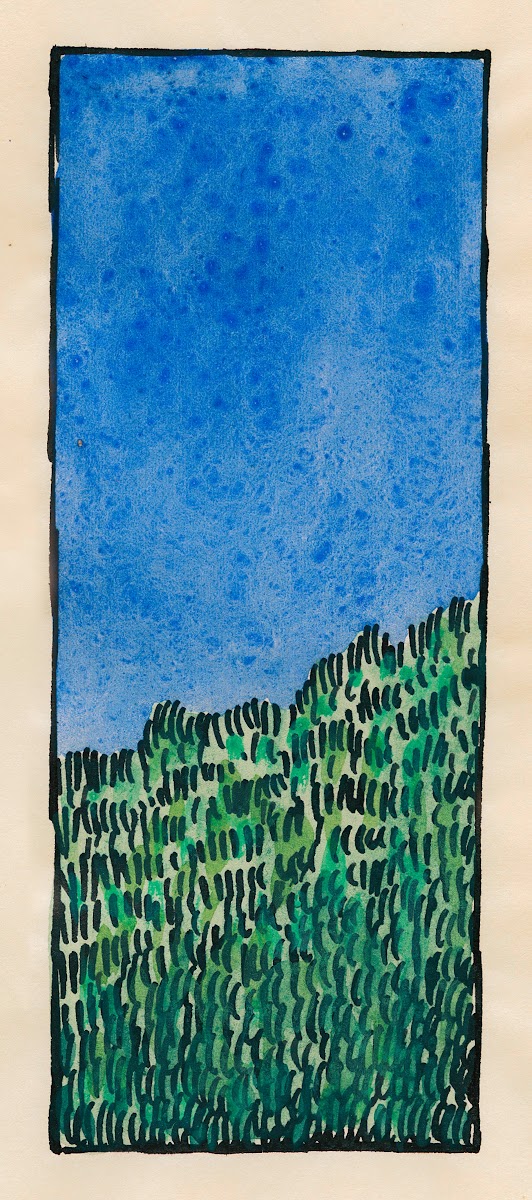 Komposition aus Pflaster und Wiese II 1924