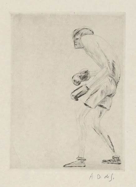 Tableau de la boxe illustré de 29 gravures à leau forte pl 15 1923