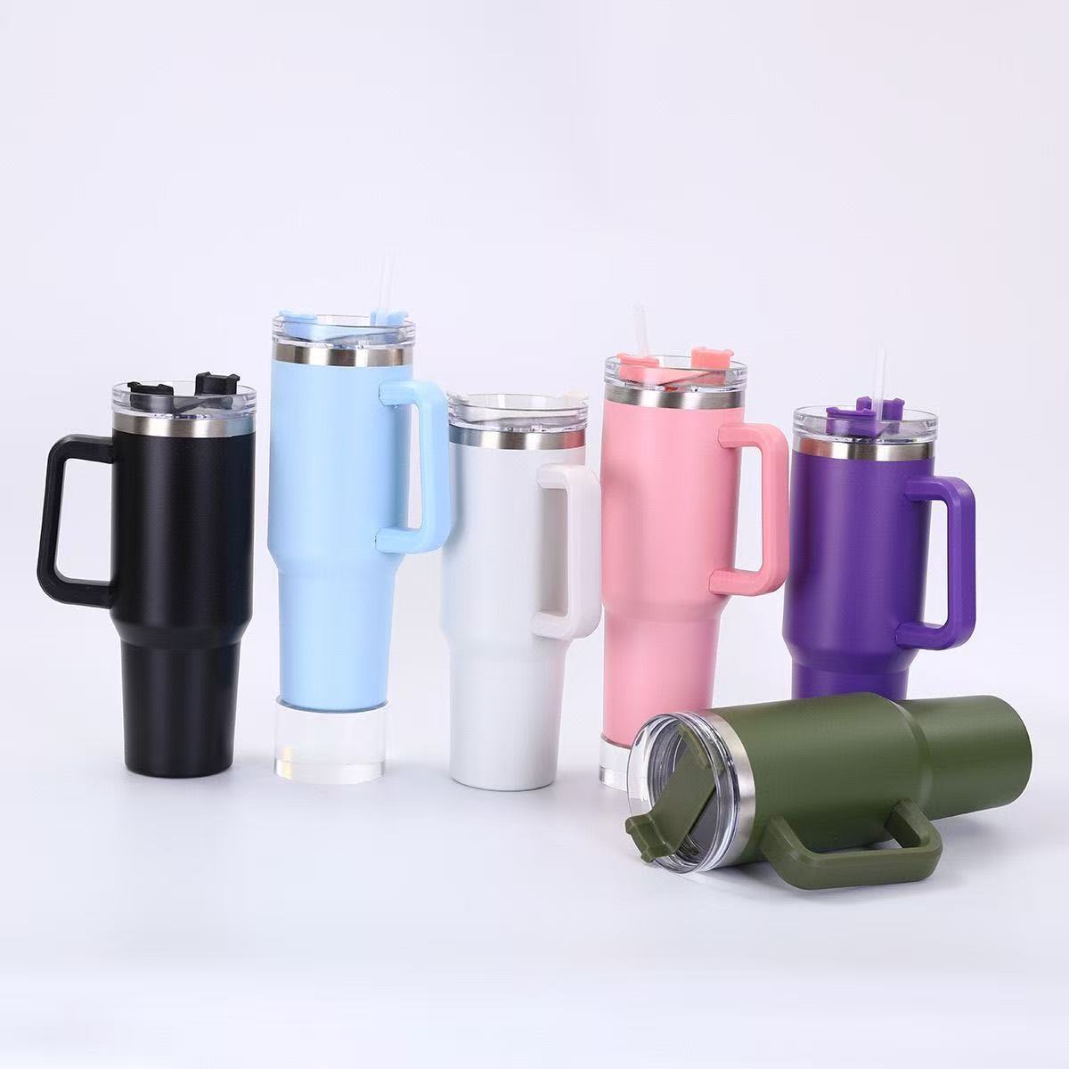 Isolierbecher aus Edelstahl mit Griff, 1200 ml