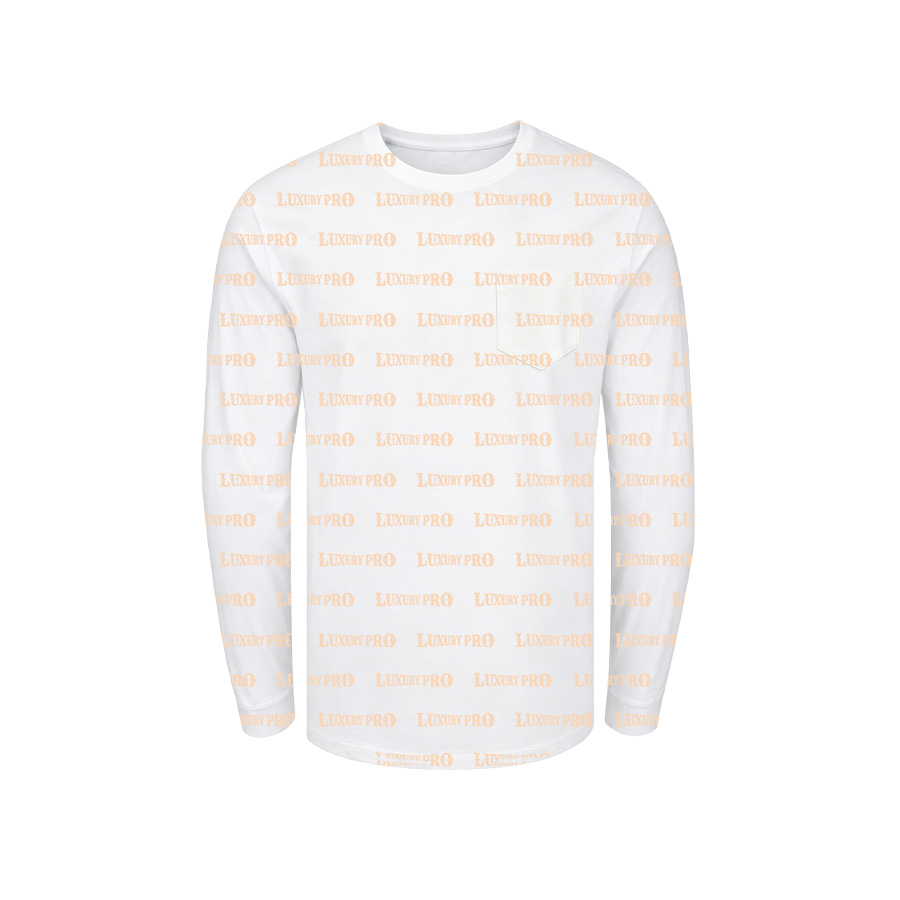 AOP Universal Long Sleeve T Shirt with Pocket