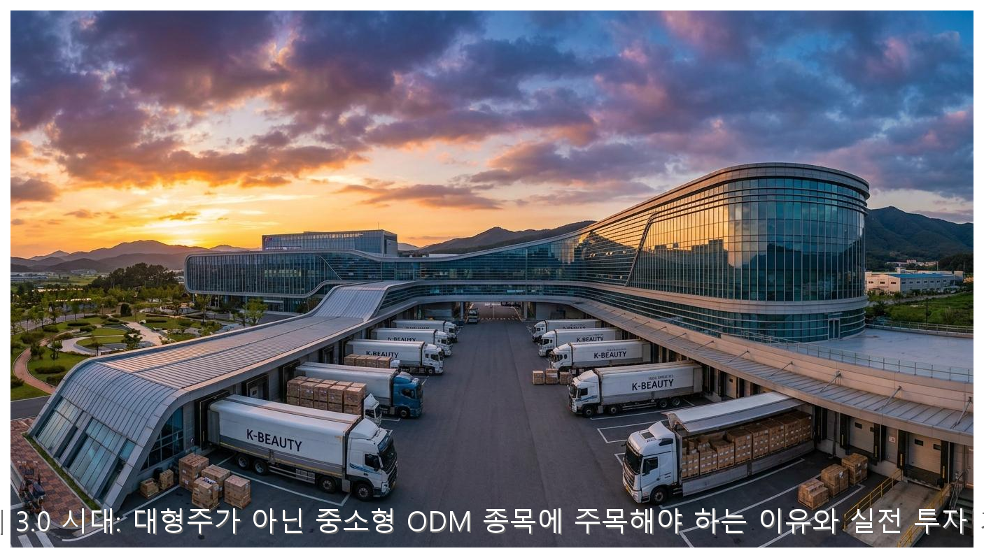 K-뷰티 3.0 시대: 대형주가 아닌 중소형 ODM 종목에 주목해야 하는 이유와 실전 투자 가이드 핵심 안내 및 분석 인포그래픽 (7)