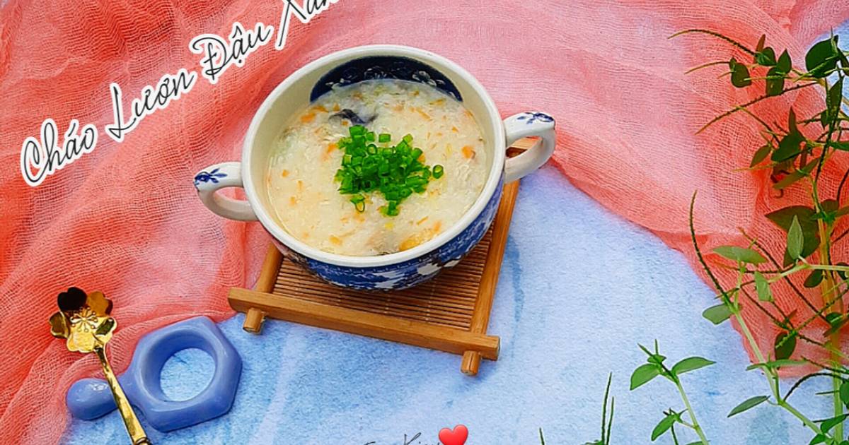 Cháo lươn đậu xanh cà rốt