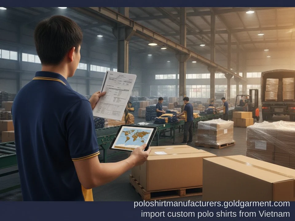 How to Import custom polo shirts from Vietnam: Shipping, Customs & Costs Explained - Gold Garment Vietnam