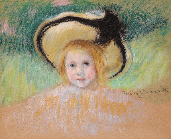 Girl in a Hat with a Black Ribbon circa 1901 02