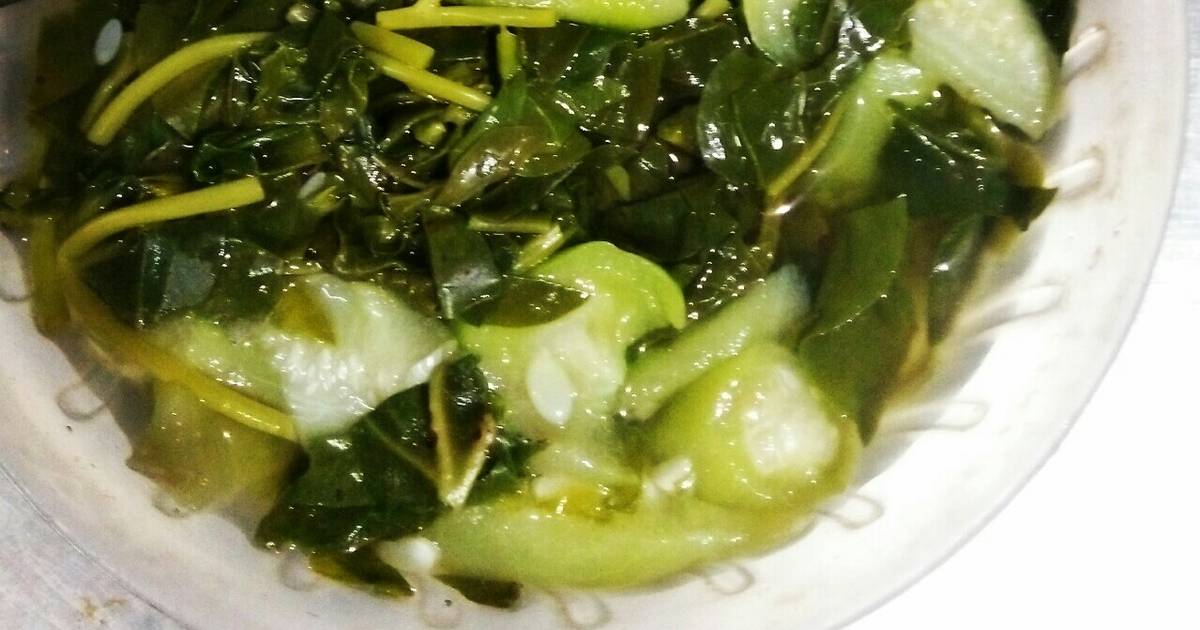 Canh mồng tơi,mướp