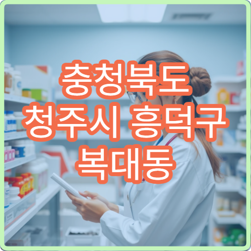 충청북도 청주시 흥덕구 복대동 설날 명절 연휴 당번약국 심야 운영 감기약·해열제 판매 안내