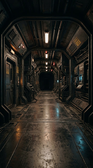 Quiet Sci-Fi Research Facility Corridor Wallpaper - Free mobile Wallpaper