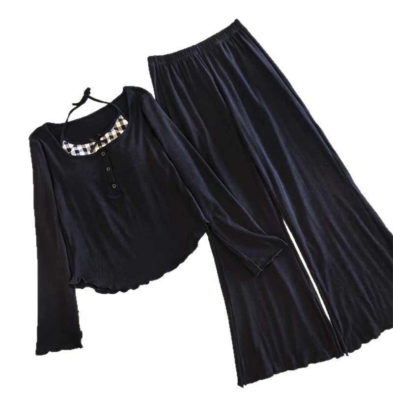 Women's Pajama Set, Long Sleeve, Cotton, with Breast Pad