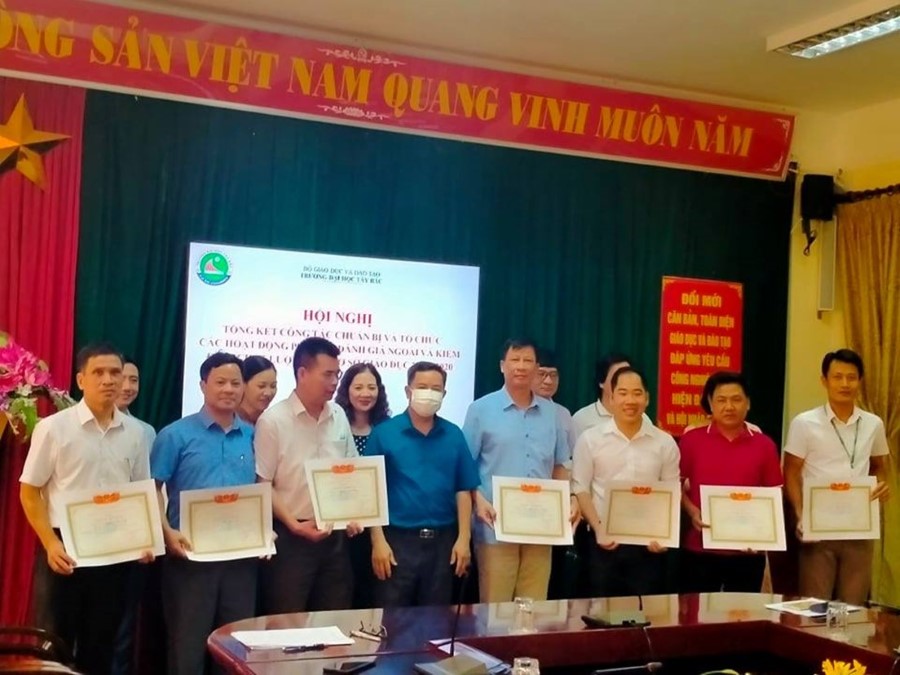 Hội nghị tổng kết công tác chuẩn bị và tổ chức các hoạt động phục vụ đánh giá ngoài, kiểm định chất lượng cơ sở giáo dục năm 2020