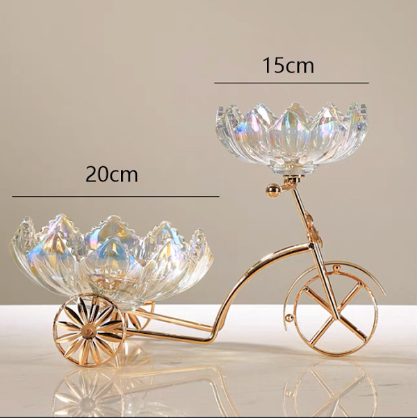 Bicycle Glass Ornaments Hiasan Basikal