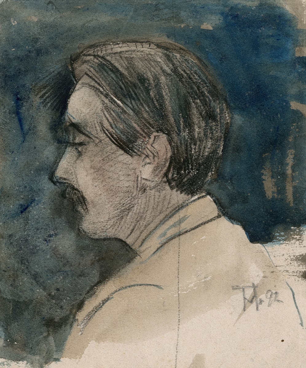 Borstbeeld van een jonge man 1892
