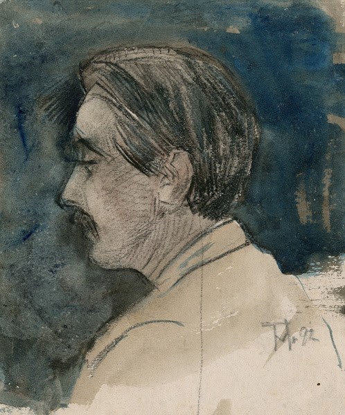 Borstbeeld van een jonge man 1892