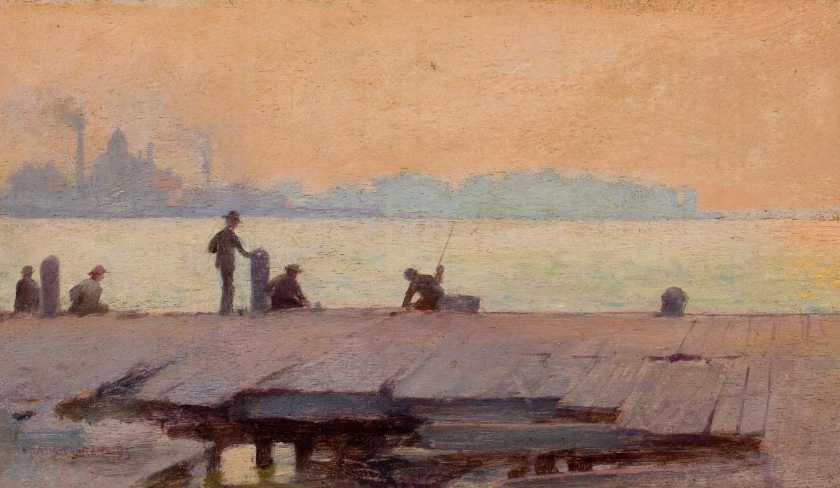 Fishermen on the Dock 1895