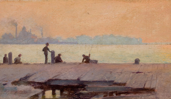 Fishermen on the Dock 1895