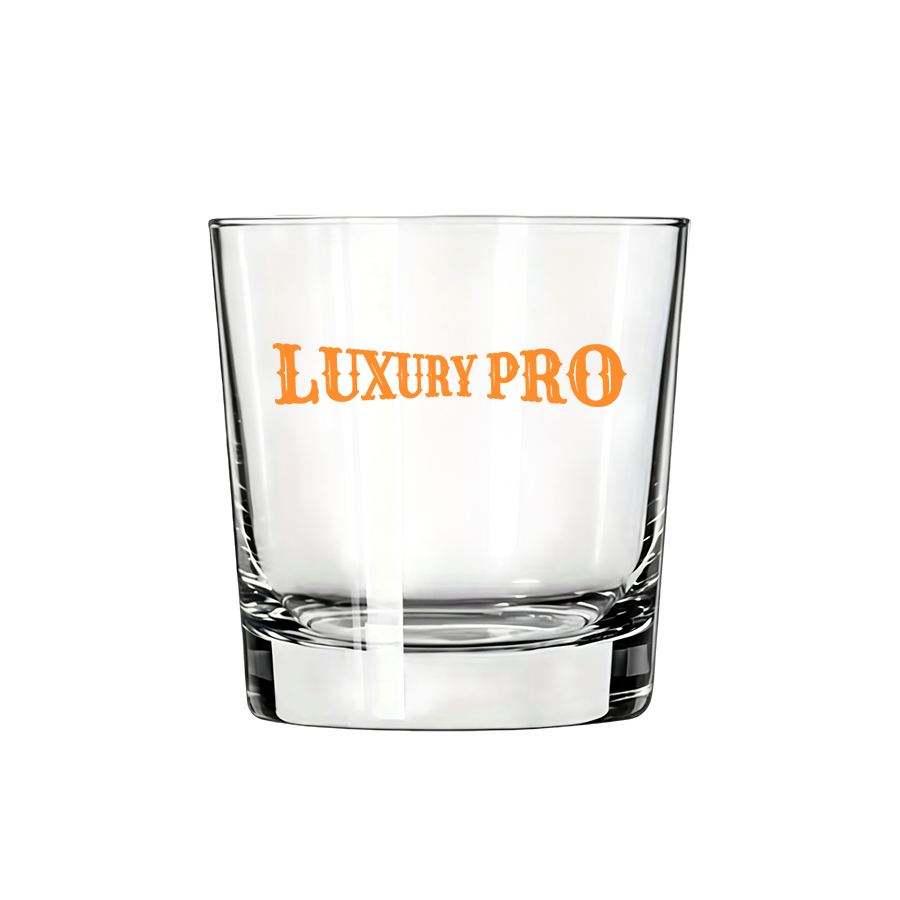 11oz Round Whiskey Glass - Single Side Printing