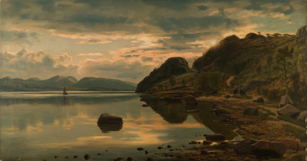 Aftenstemning Skogsfjord Mandal 1896