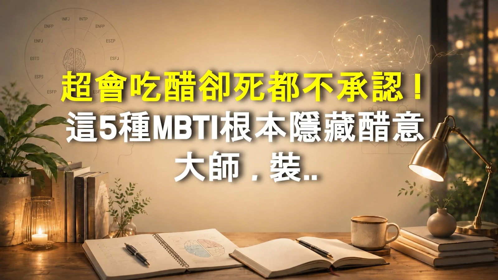 超會吃醋卻死都不承認！這5種MBTI根本隱藏醋意大師，裝沒事功力一流