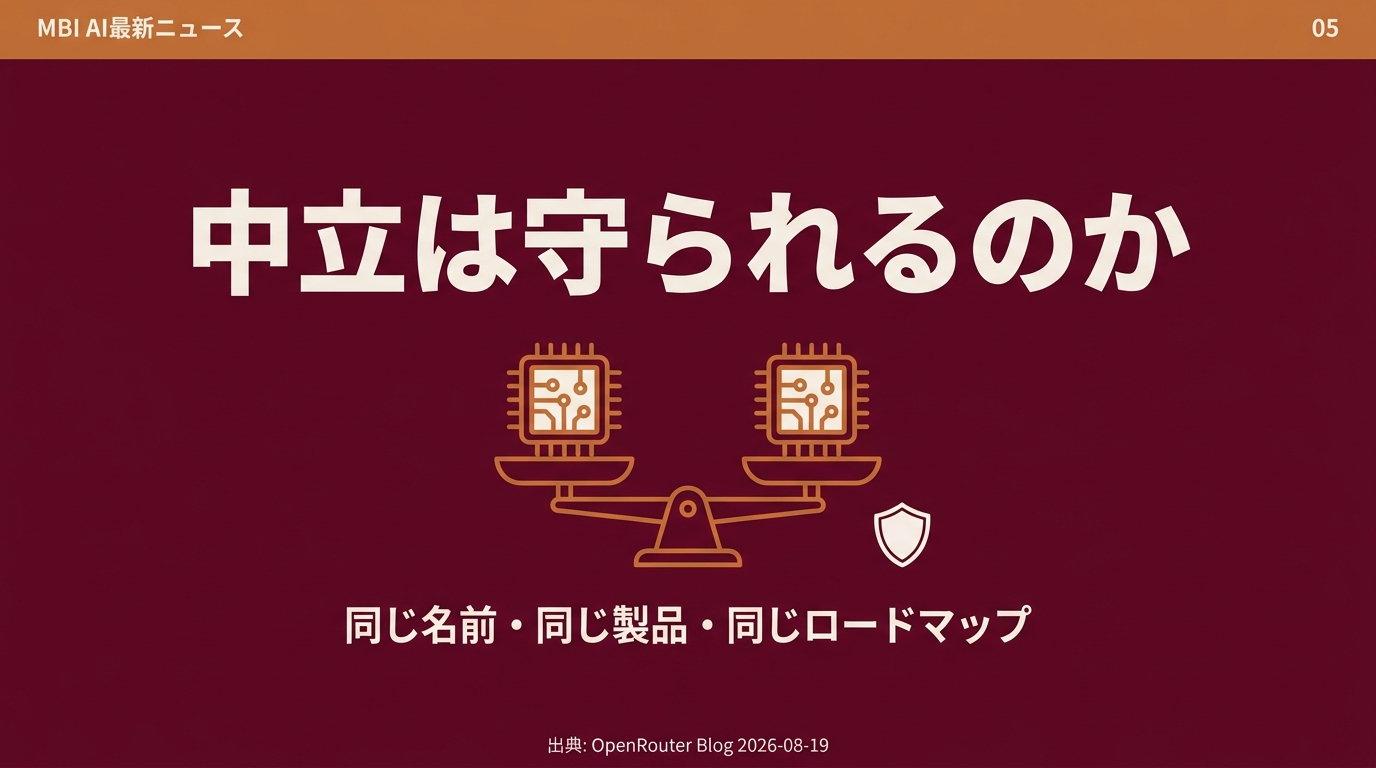 中立は守られるのか